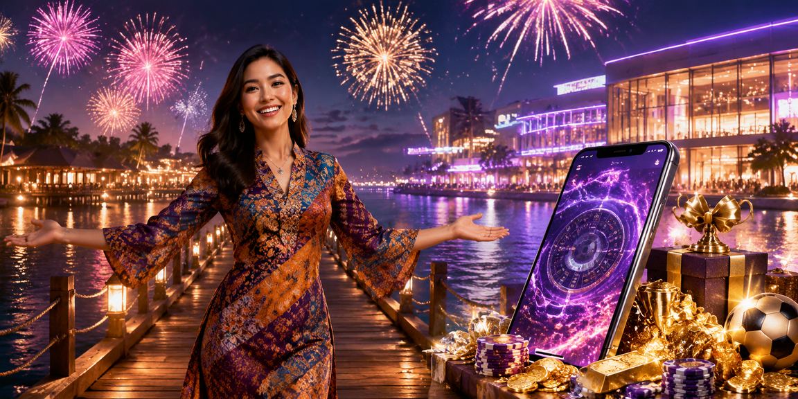Suasana hiburan kasino bergaya batik Malaysia di Terengganu